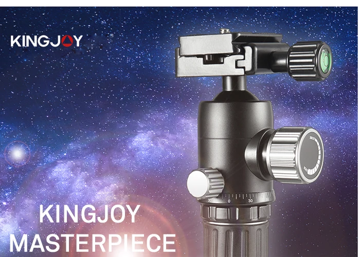 KINGJOY официальный G55 Профессиональный портативный штатив из углеродного волокна комплект монопод стенд шаровая Головка для путешествий DSLR камера фотосъемка