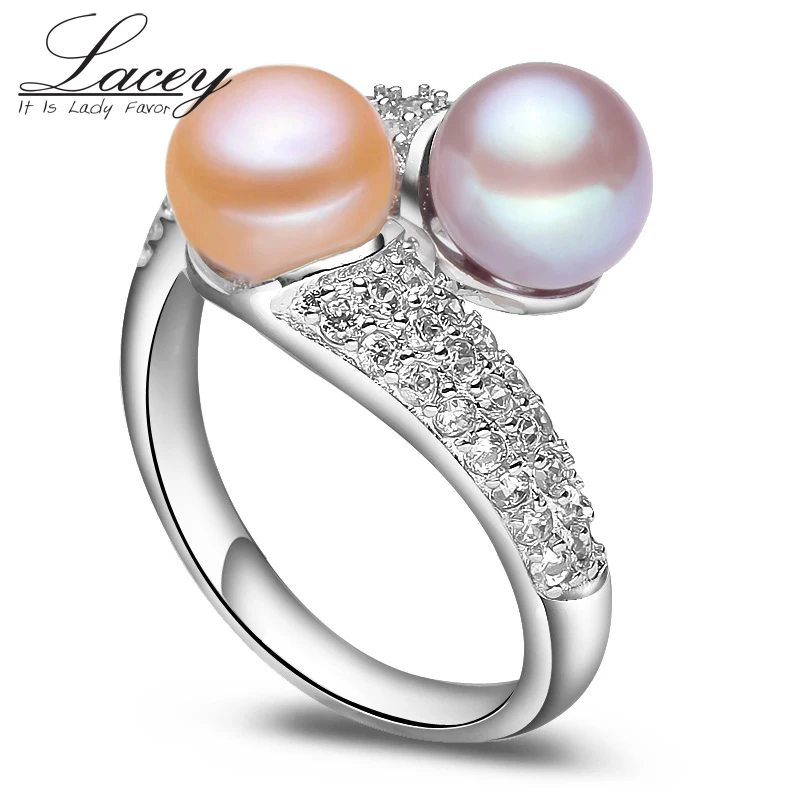 Женское кольцо из серебра 2017 пробы с пресноводным жемчугом|party ring|jewelry ringsparty rings for