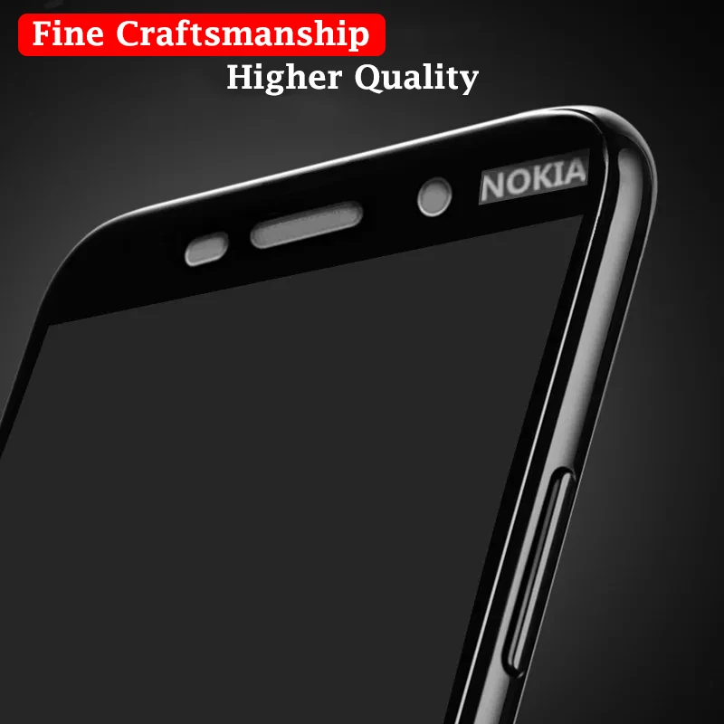Полное покрытие защитное стекло для Nokia 8 7 6 5 3 протектор экрана Tremp Noka Noka6 Noka5