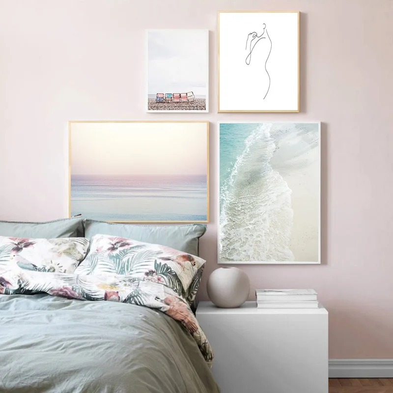 Настенная картина с изображением заката океанского пейзажа тропический морской