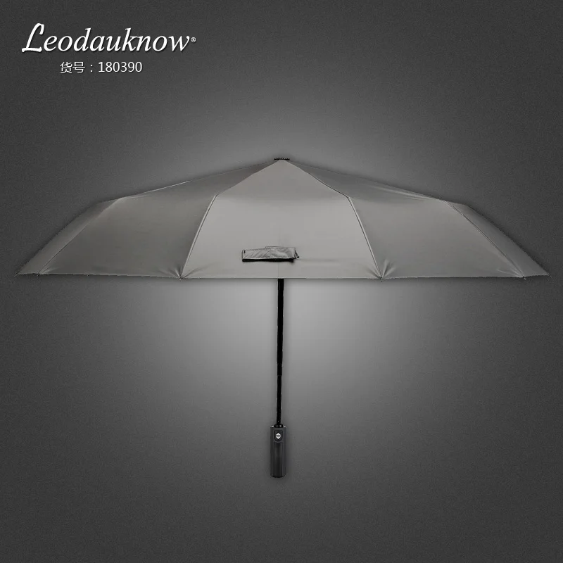 Leodaunow новые большие модные высококачественные деловые зонты для 4 цветов Зонт с длинной ручкой для мужчин автоматический зонт для мужчин Paraguas