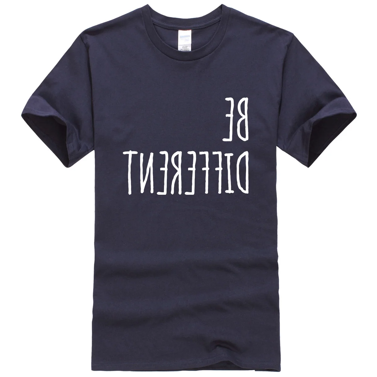 Мужская футболка с уникальным принтом Be Different Повседневная для фитнеса модная