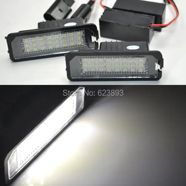 2x Светодиодный светильник без ошибок для VW Golf 7 Mk7 tsi tdi gti 2012 2014|license plate light|light forplate