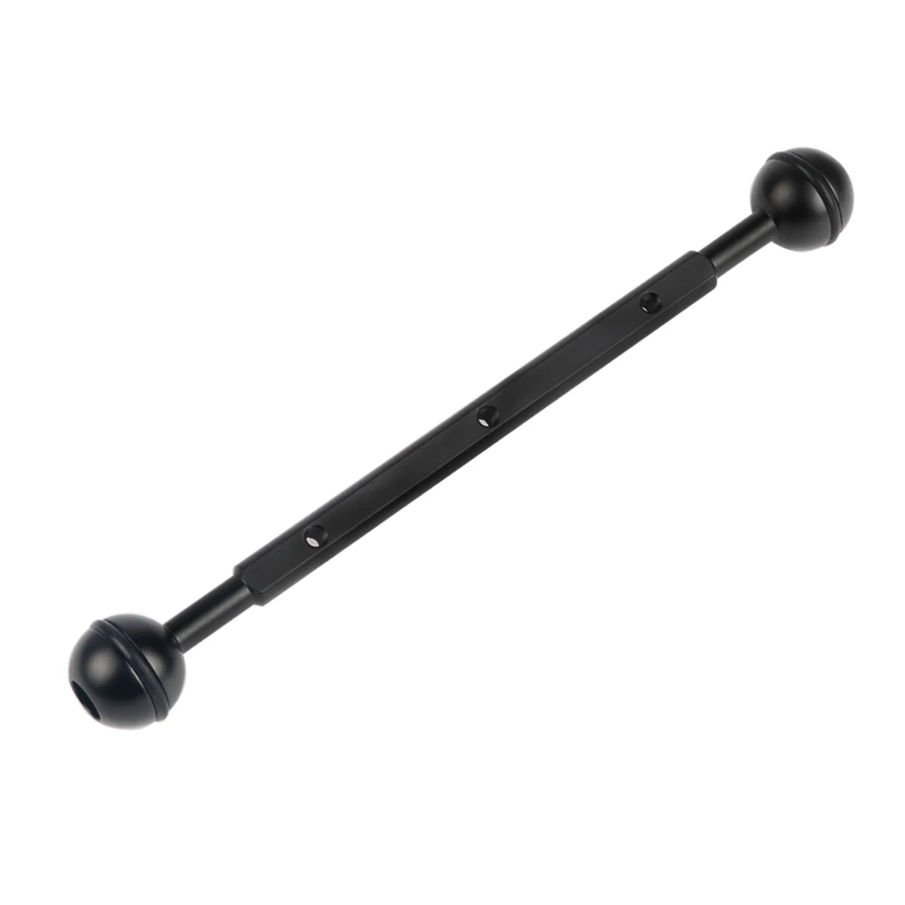 MINIFOCUS 8" Double Ball Arm w/ 3 Holes Dual Holes Ball Clamp Mount Kit for Diving Underwater photography DSLR camera