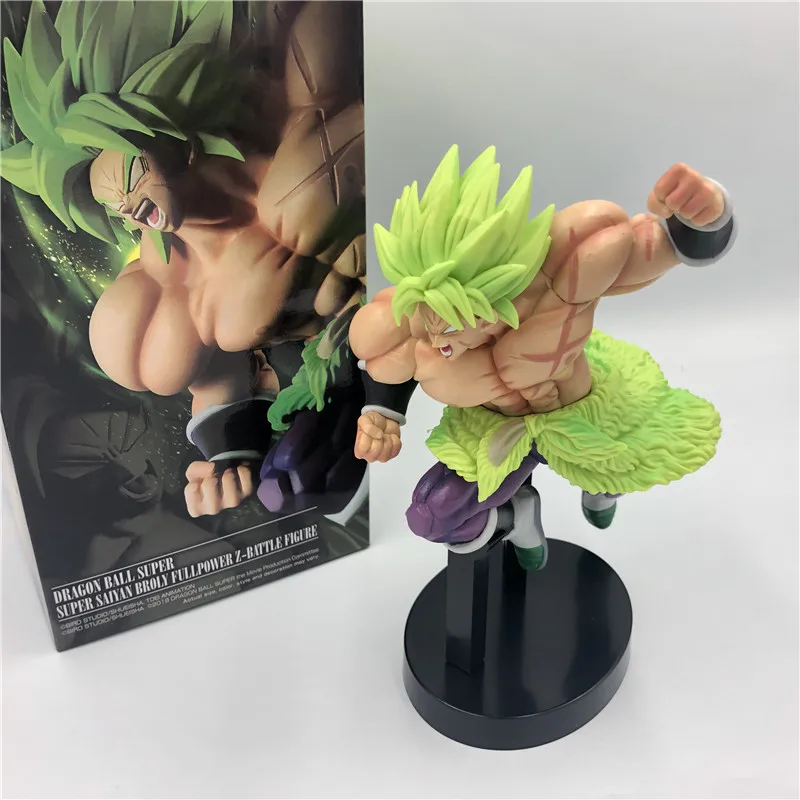 Dragon Ball Z Super Broly Movie Ver. Зеленые волосы против Гоку броли Супер Saiyan боевой формы ПВХ Фигурки Модель DBZ 24 см