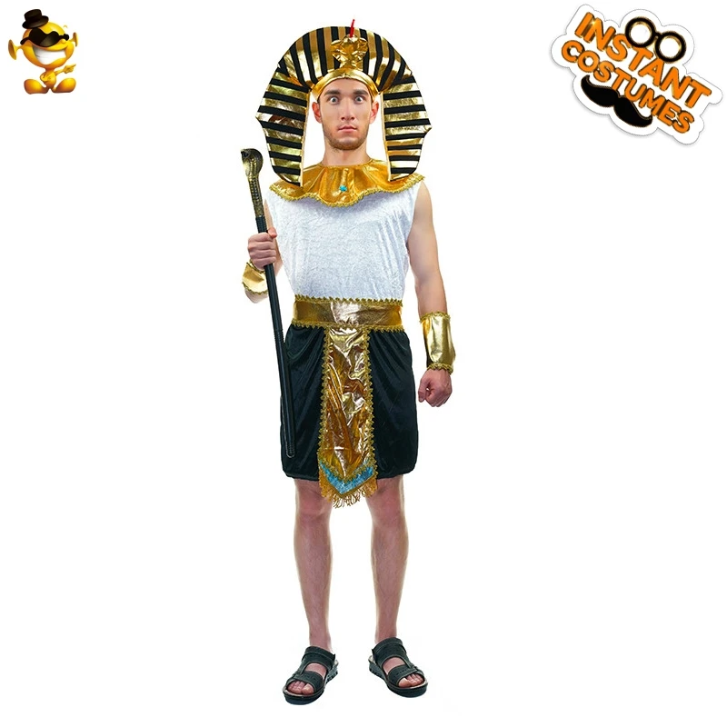 Halloween Adult Men Ancient Egyptian King Costume Fancy Dress Pharaoh Prince Suits for Christmas Costumes |