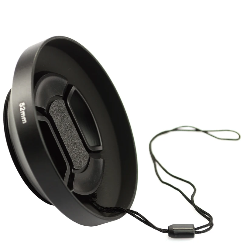 Черная металлическая бленда для объектива камеры 67 мм широкоугольная винтовая