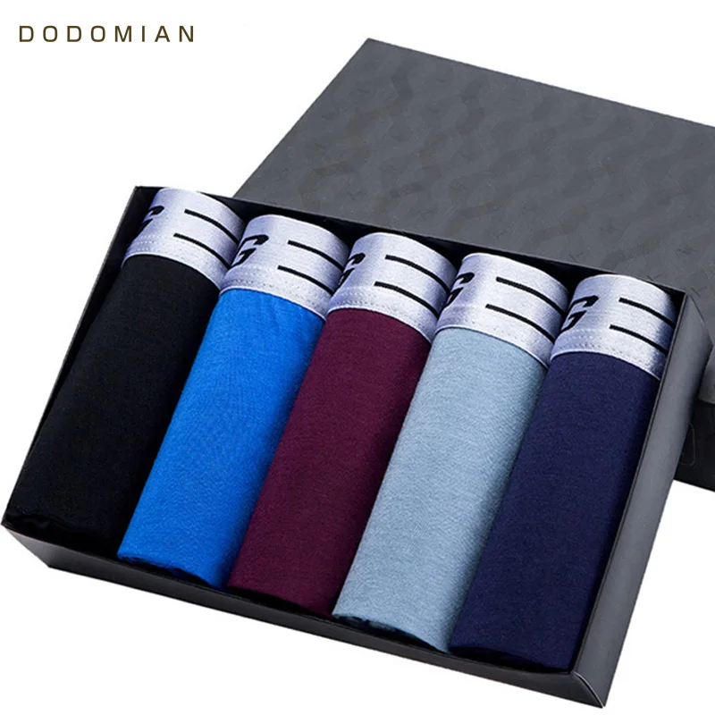 Боксеры Шорты для Мужчин Чистый Цвет Мужское Нижнее Белье Хлопок Мужские Трусики