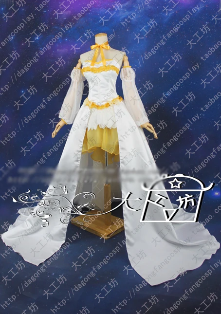 Белое свадебное платье Puella Magi Madoka Magica Mami Tomoe костюм для косплея униформа на