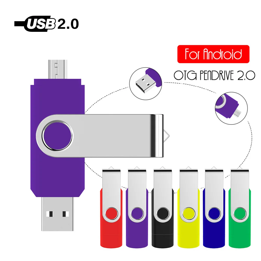 2 в 1 OTG USB флеш-накопитель 8 ГБ 16 Android флешка 32 Гб 64 128 Смартфон | Компьютеры и офис