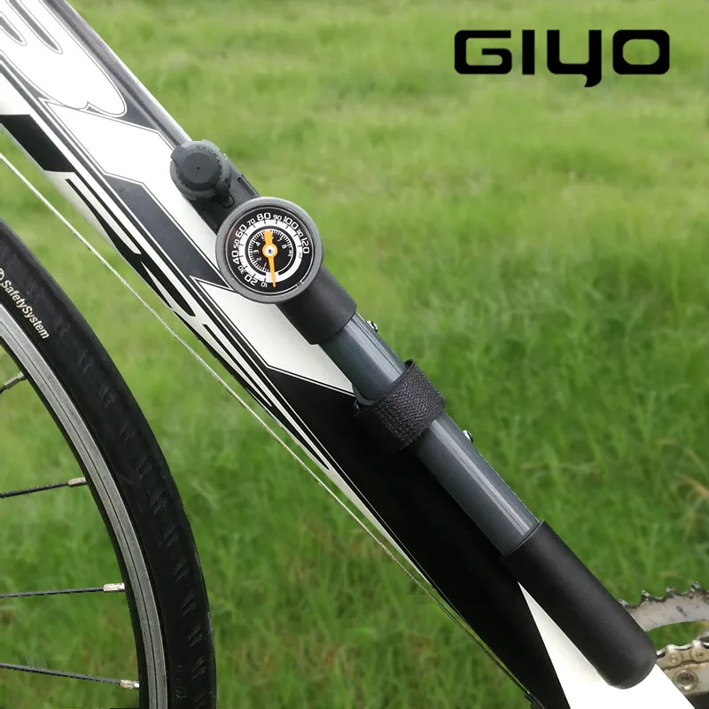 Насос для велосипеда GIYO GP-991 Сделано в Тайване манометр воздушный мини-насос