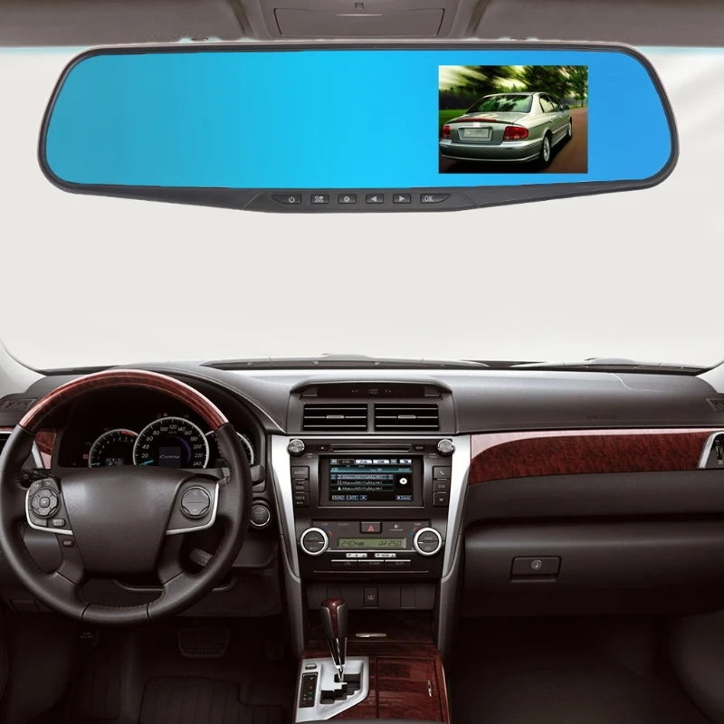 2,8 дюймов HD 720P Авто dvr камера регистратор Dash Cam зеркало заднего вида цифровой видеорегистратор ночное видение видеокамера