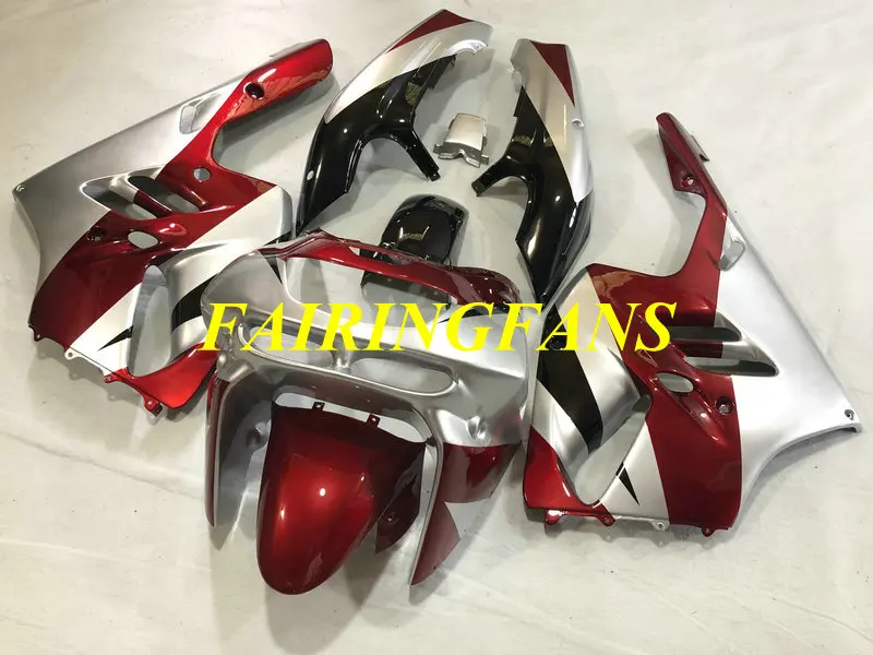 Motorcycle Fairing Body kit for KAWASAKI Ninja ZX9R 94 95 96 97 ZX 9R 1994 1997 ABS Red silver Fairings bodywork+gifts KI01 | Автомобили и