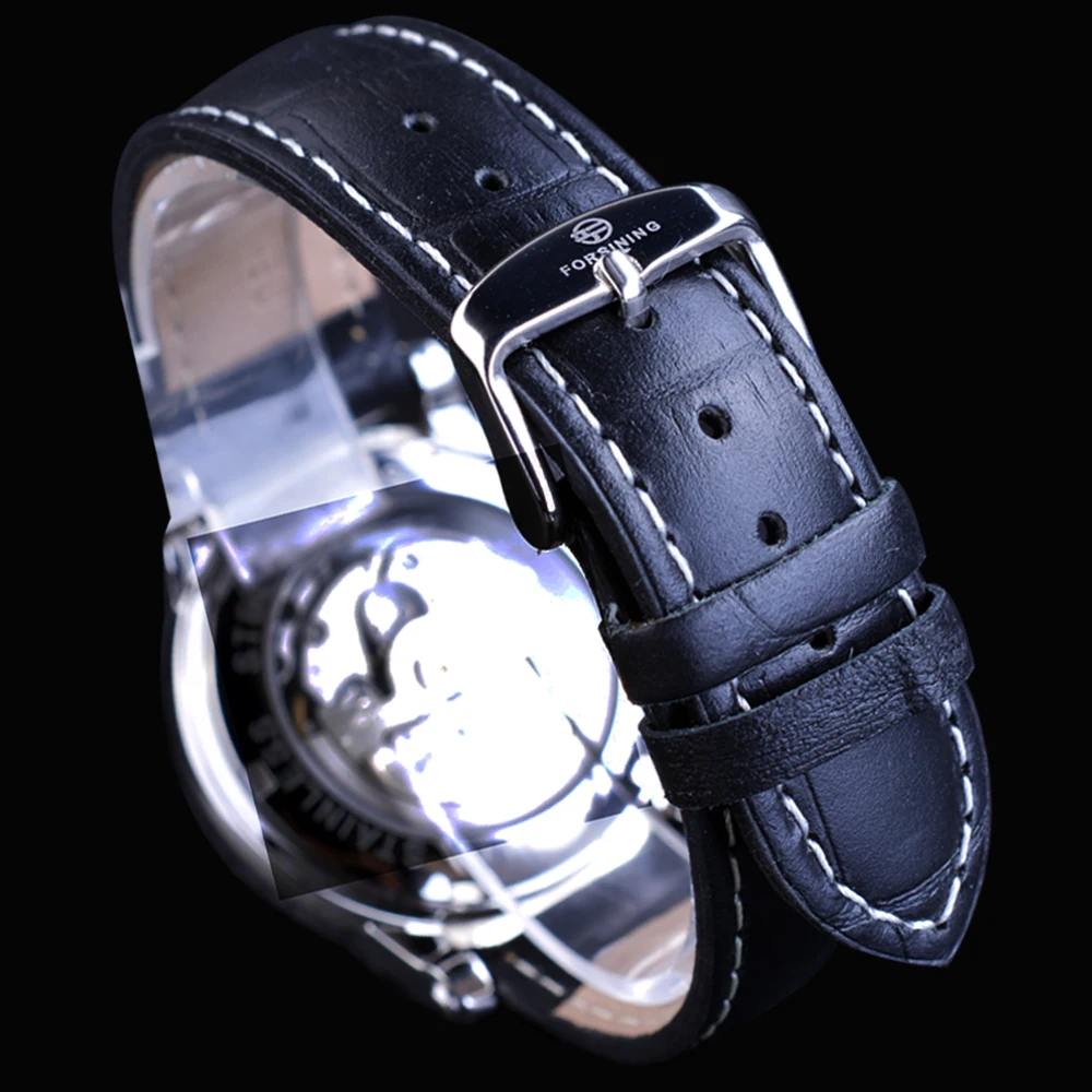 Часы наручные Forsining мужские с автоподзаводом модные дизайнерские брендовые