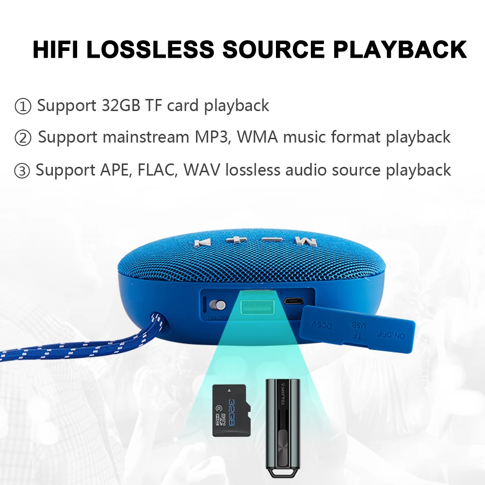 K281 открытый портативный Bluetooth динамик мини беспроводной Colunm Водонепроницаемая