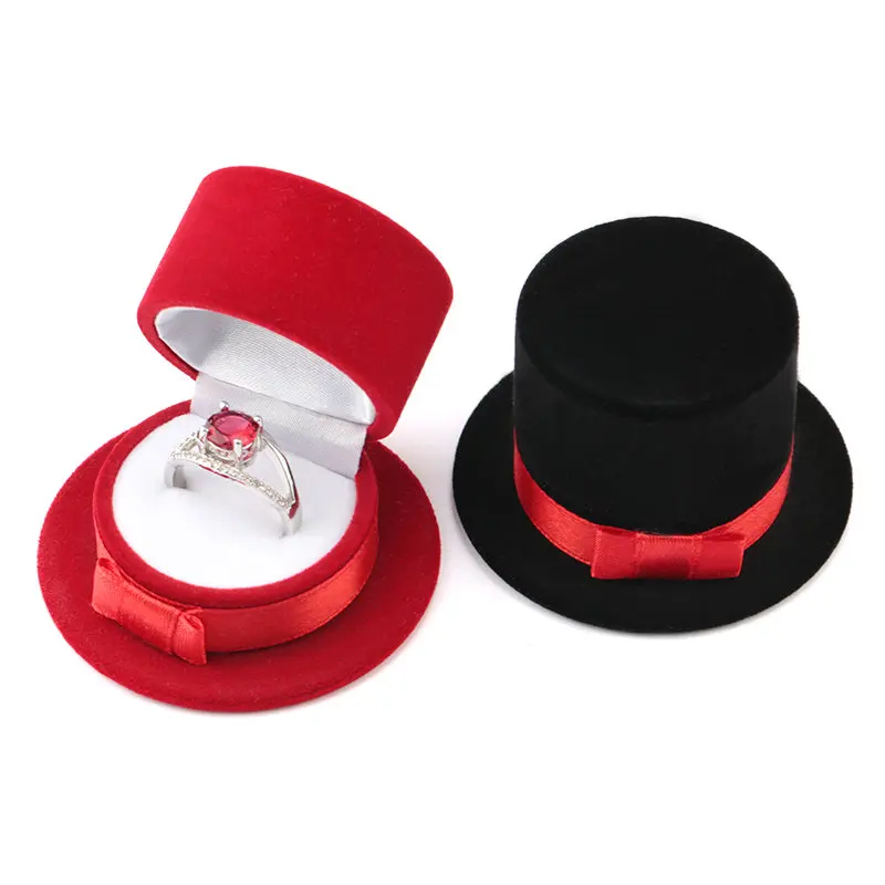 Velvet Wedding Ring Box Necklace Display Box Gift Container Case For Jewelry Packaging