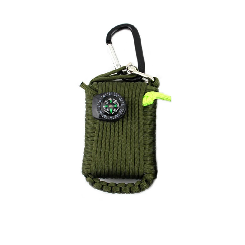 Army Green 29 в 1 оборудование для выживания на открытом воздухе SOS набор Паракорд аптечка поставки полевая самопомощь коробка для кемпинга путешествия Рыбалка набор - Цвет: Army Green