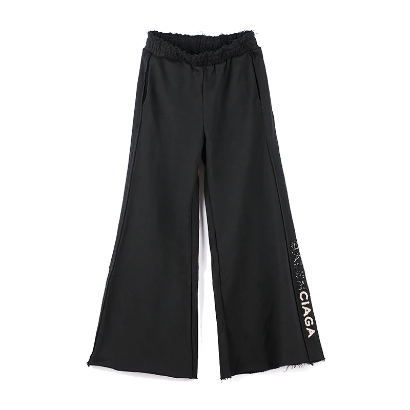 Мелинда Стиль Новинка 2017 женские повседневные штаны широкие брюки блестками