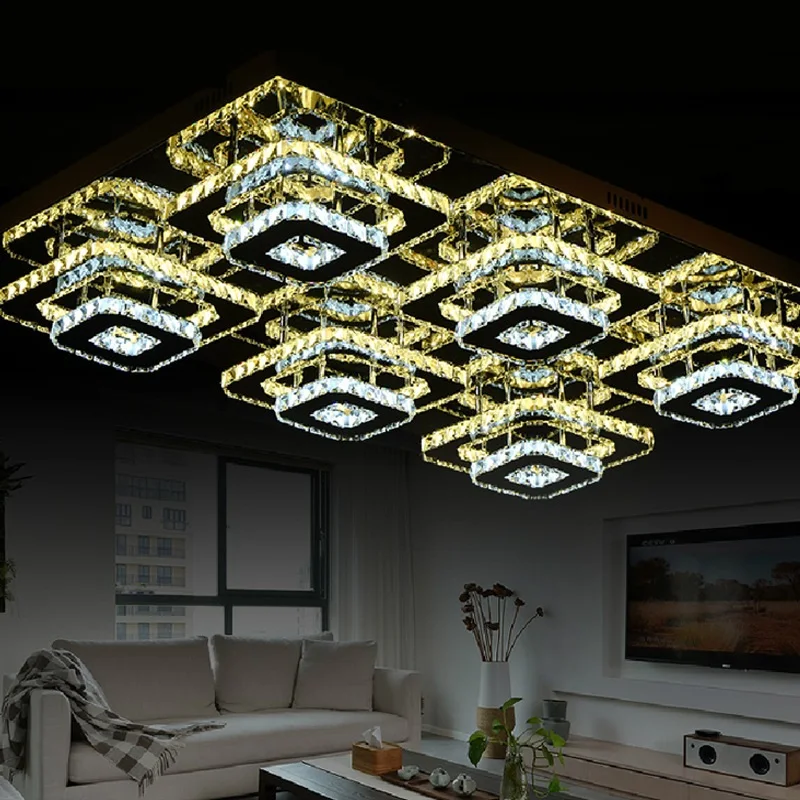 

Luxury modern crystal led ceiling light, living room bedroom home and business leisure Ceiling lamp indoor lighting AC110-240V