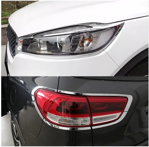Аксессуары подходят для KIA SORENTO UM 2016 хромированная накладка на переднюю и заднюю