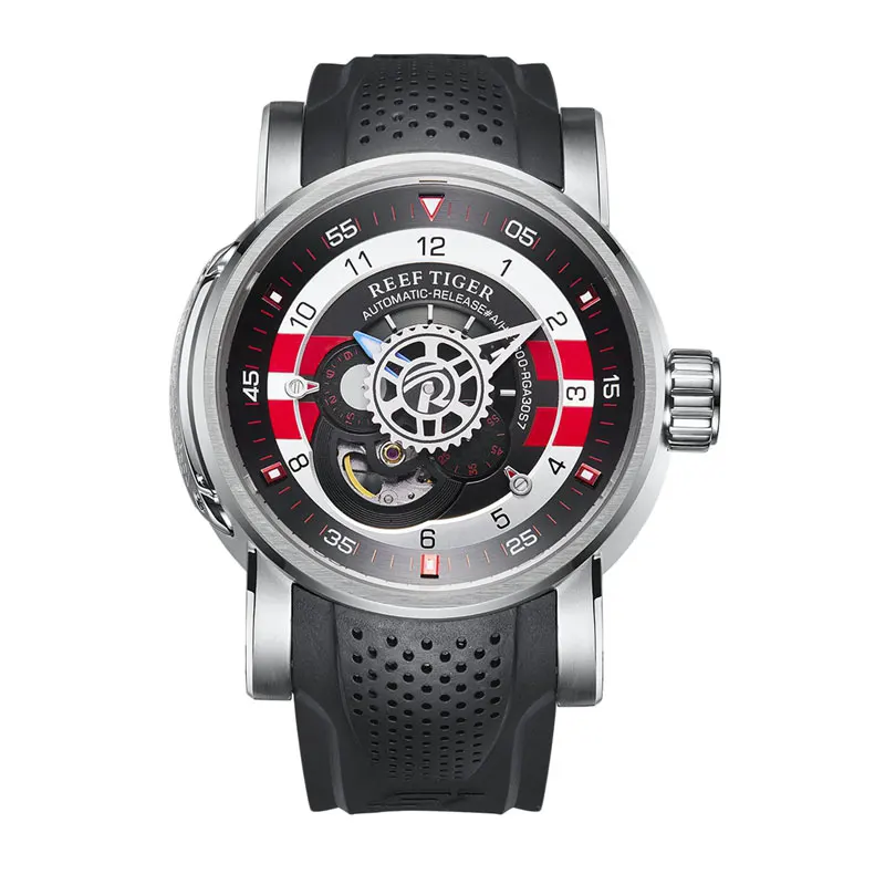 Риф Тигр/RT Топ бренд Роскошные спортивные часы Reloj Hombre мужские механические водонепроницаемые автоматические часы Relogio Masculino RGA30S7 - Цвет: 5