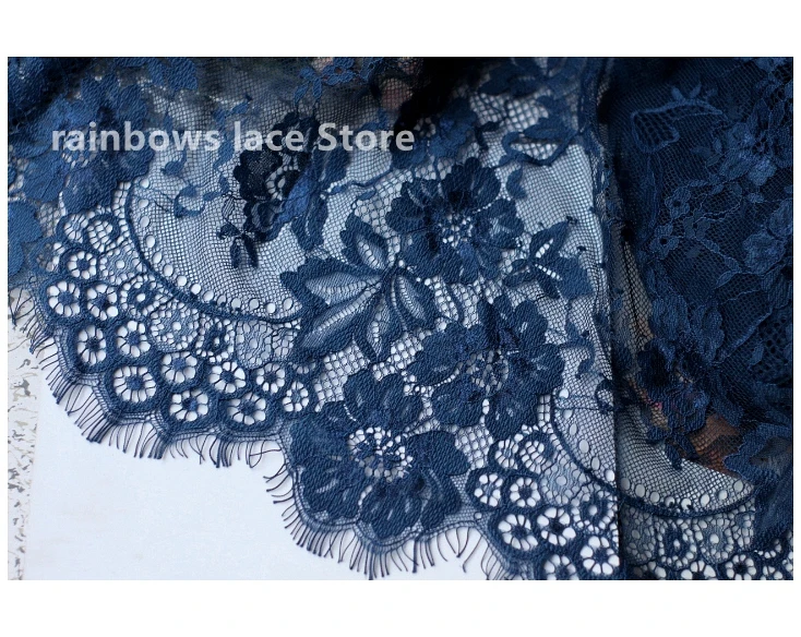 Высококачественная французская кружевная ткань 3 метра с ресничками сделай сам