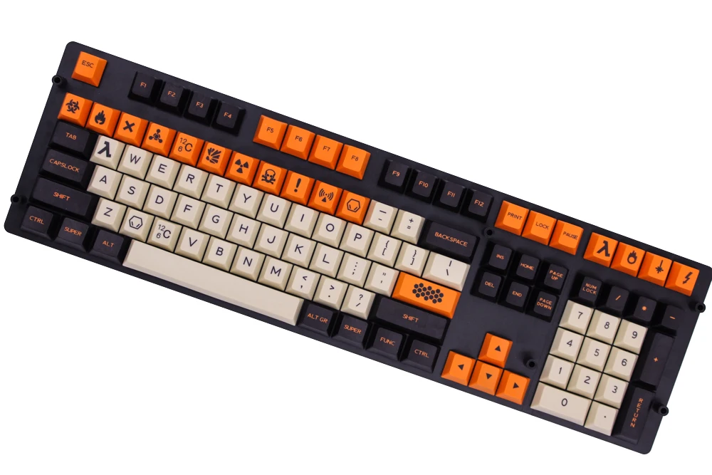 MP PBT краситель сублимированный Keycap английская/Корейская версия большой углерод 169/124 ключ Вишневый профиль Keycap для механической клавиатуры