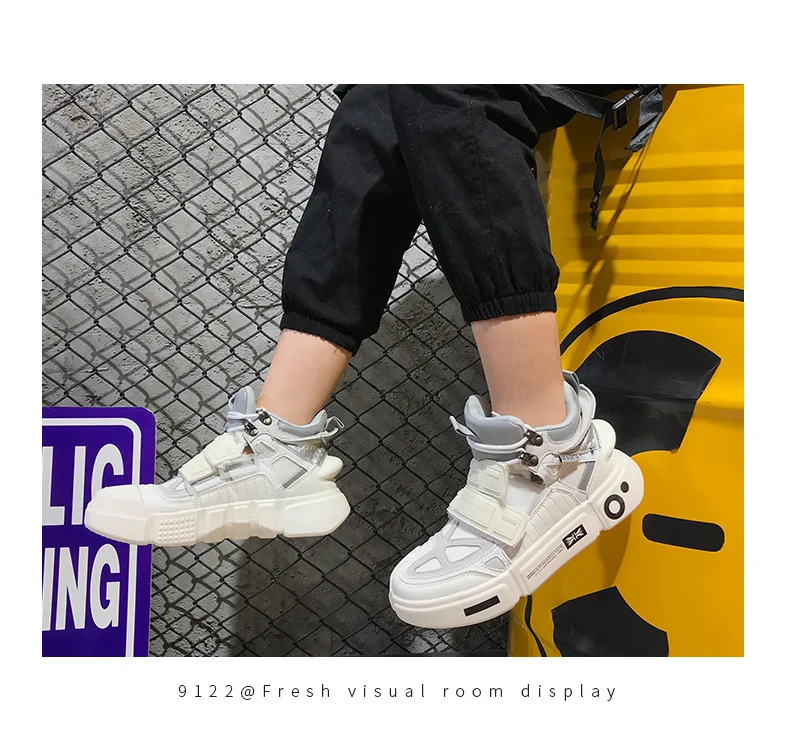 Модные женские кроссовки для папы; кроссовки; tenis feminino; обувь на платформе; сетчатые дышащие кроссовки на липучке; zapatillas mujer;#700V2