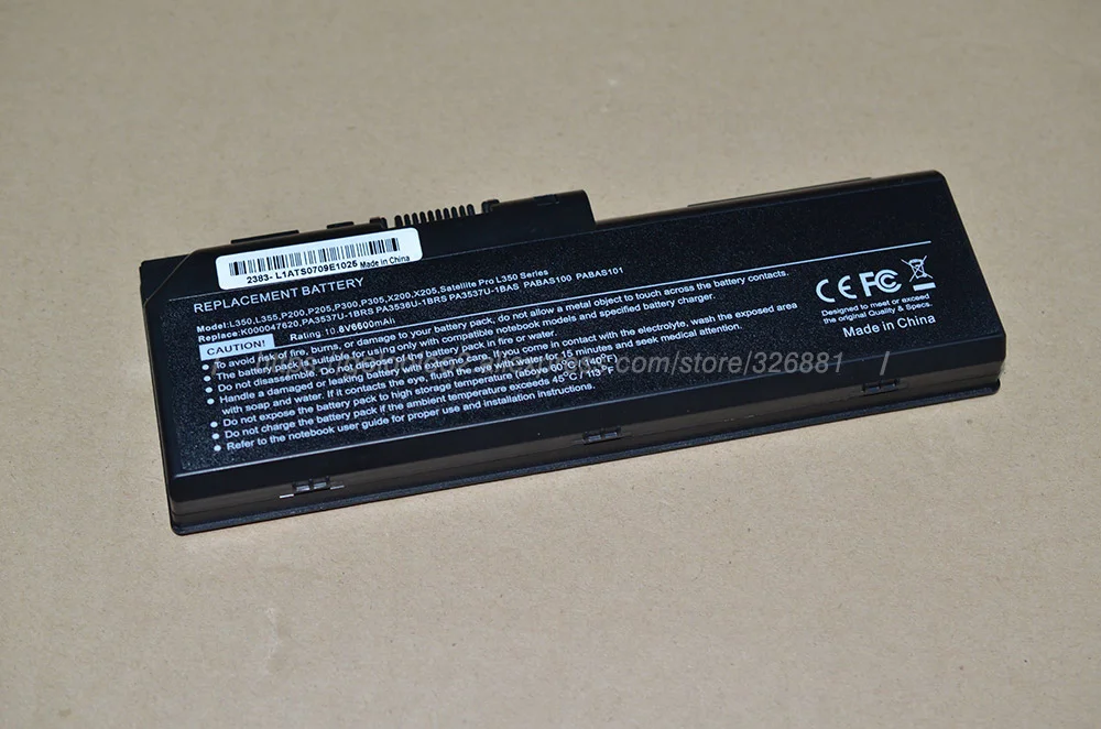 Golooloo 6600 мА/ч Батарея для toshiba PA3536U 1BRS PA3537U 1BAS PABAS100 PABAS101 Equium L350 P200D L350D P200 P300|battery for
