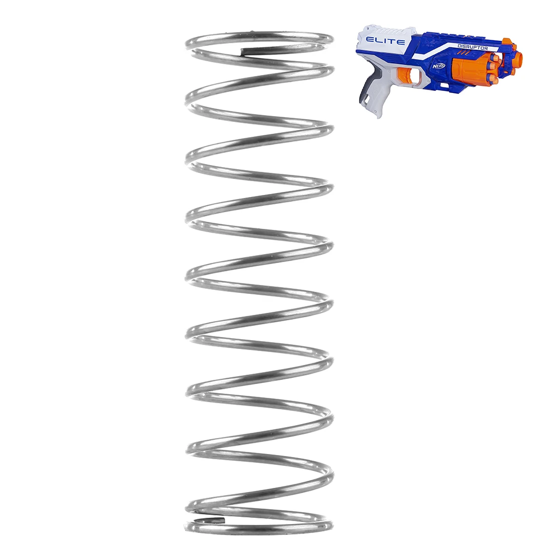6KG NFstrike модифицированный 4,5 кг пружина для модернизации для Nerf Elite Disruptor-серебро - Цвет: 6KG