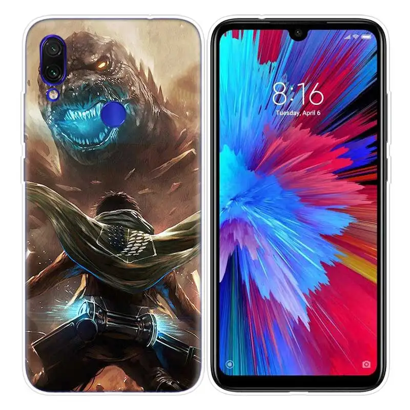 09 Чехол с аниме атака на титанов для Xiao mi Red mi Note 7 7S K20 Y3 GO S2 6 6A 7A 5 Pro mi Play 9T A1 A2 8 Lite Poco F1 чехол для телефона - Цвет: 09
