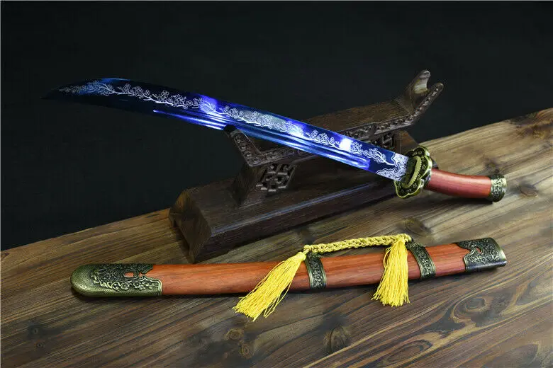Острый меч мачете Nice Qing Dao синий Высокий клинок из марганцевой стали оболочка