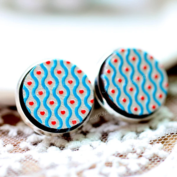 Уникальный 3D точечный круглый тисненый 16 мм цветной рисунок узор дерево Кабошон