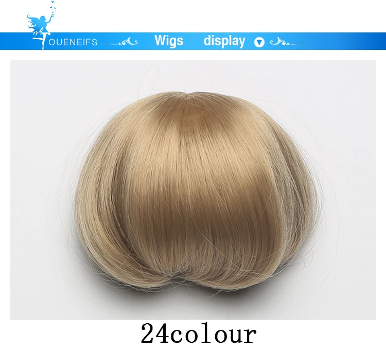 Парик для куклы BJD,, парик для куклы bjd, Размер 9-10 дюймов, 1/3, высокотемпературный парик для девочек, короткий парик для куклы bjd sd, красивый парик с челкой