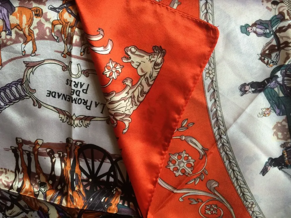 90 см * Модный мусульманский хиджаб шарфы для девочек foulard femme soie de marque 2018 Горячий