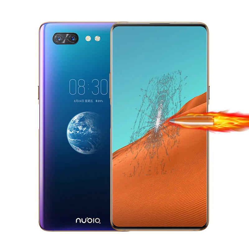 Закаленное стекло с полным покрытием для ZTE Nubia X Защитная пленка экрана