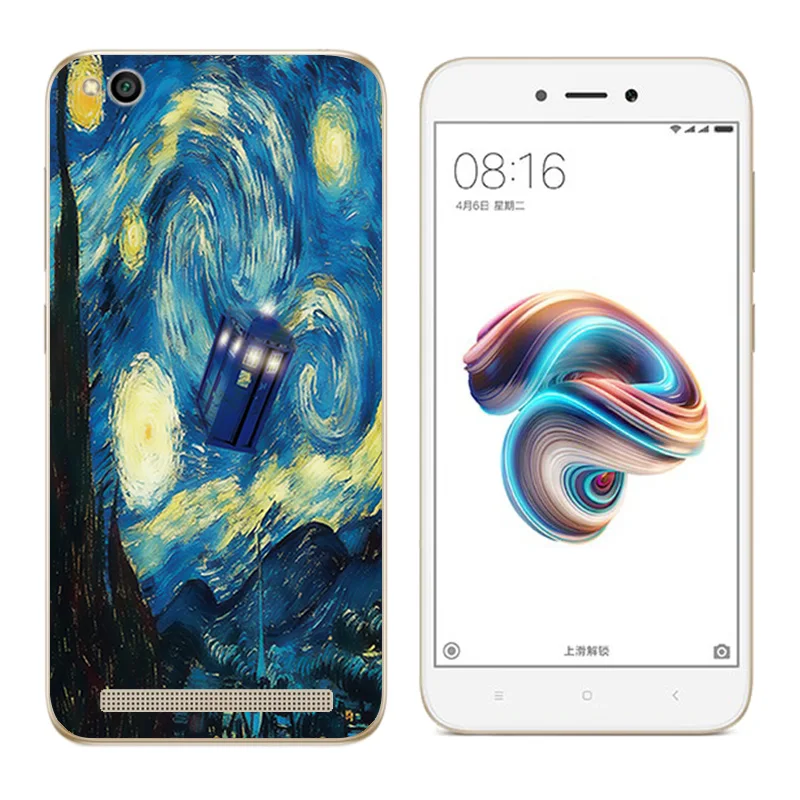 Soft Case for Xiaomi Redmi 5A 5.0 inch Back Cover Pine Printing Silicone Phone Clear 5 A Coque |