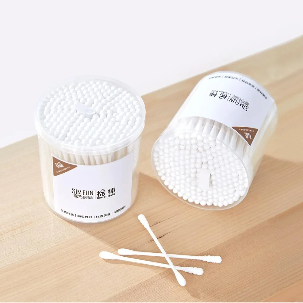 Xiaomi Simfun хлопковые Аппликаторы с наконечниками ватные палочки тампоны