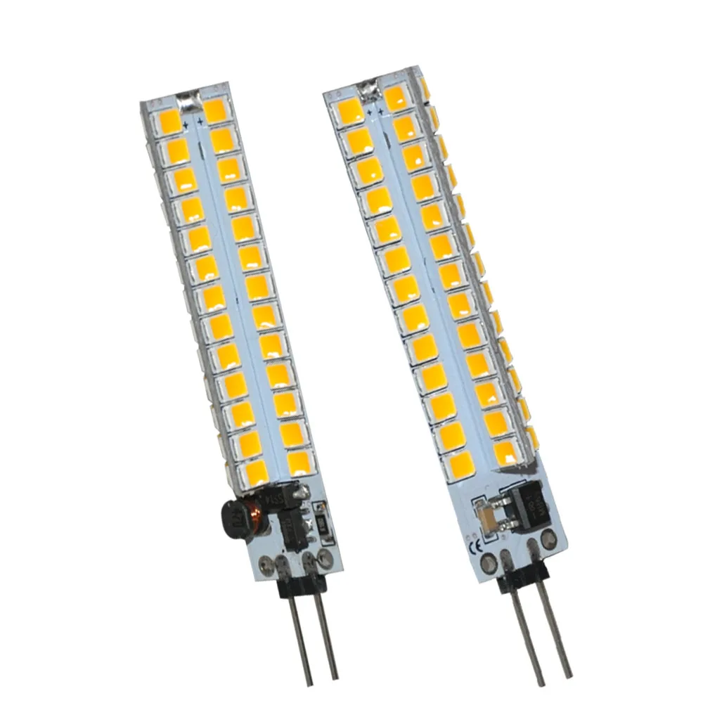 JYL 2 шт. G4 2835 SMD 104 Светодиодная лампа для шкафа морской RV Кукуруза теплая белая 4 5
