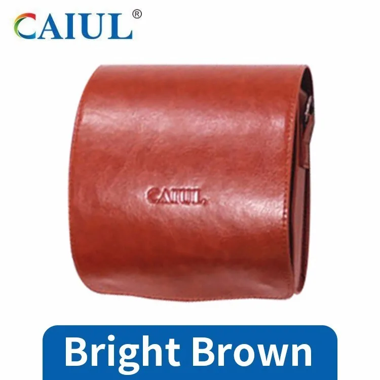 Bright brown Fujifilm Instax mini чехол для камеры pu кожаный чехол с плечевым ремнем для Instax Mini 9 Mini 8 Mini 8+ мгновенная камера - Цвет: Bright brown
