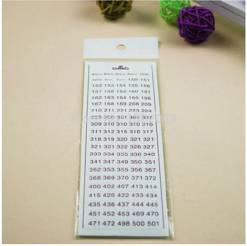 Practical DMC Thread Floss Number Sticker Embroidery Cross Stitch Tool Accessory | Дом и сад