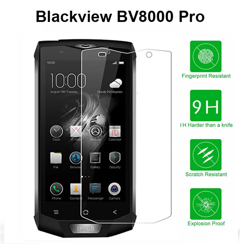 

Tempered Glass For Blackview BV8000 Pro 2.5D 9H Toughened ProtectiveLCD Front film Glass Blackview BV 8000 Pro Screen Protector