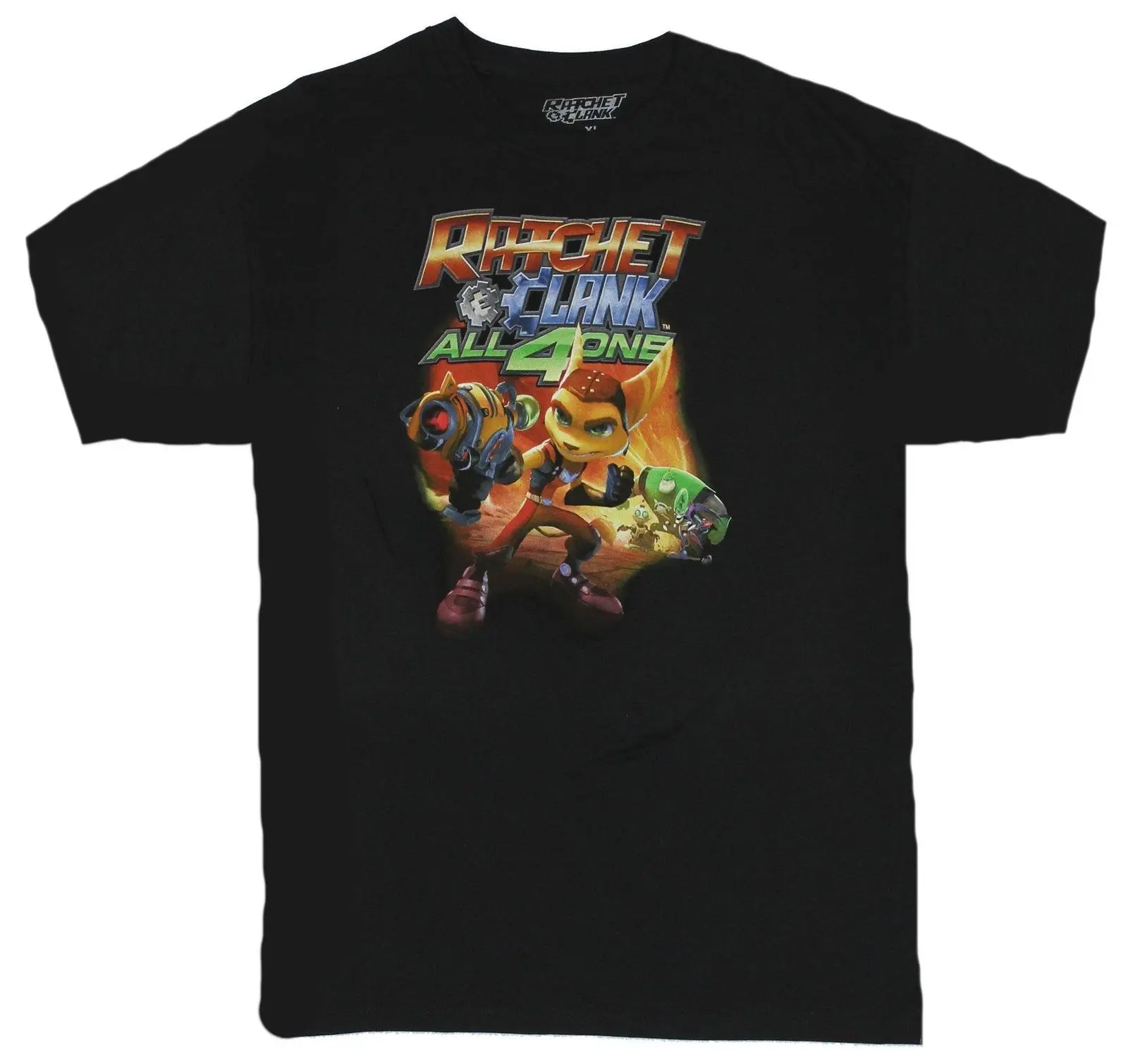 Ratchet and Clank Мужская футболка все 4 одна коробка художественное изображение