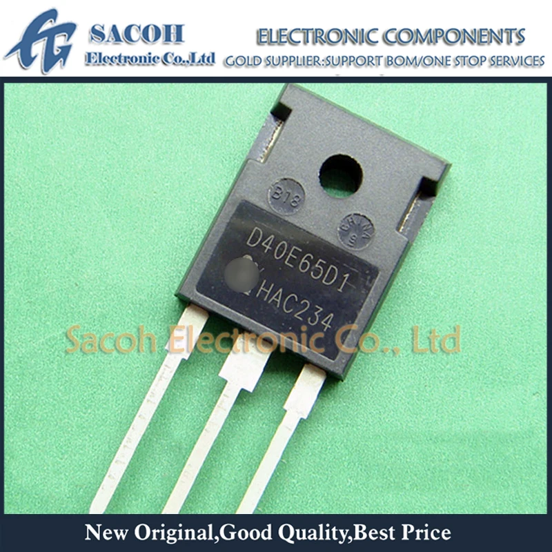 

10 шт. IDW40E65D1 D40E65D1 или IDW40E65D2 D40E65D2 TO-247 40A 650 в, быстрое переключение, эмиттер, контролируемый диод
