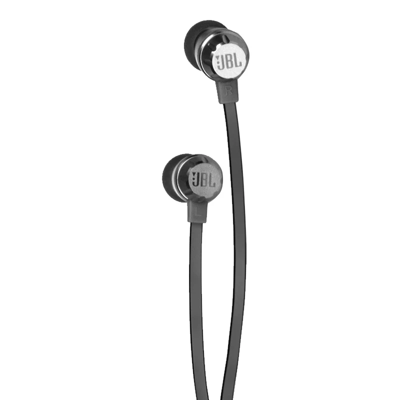 JBL T380A двойные динамические проводные наушники-вкладыши 105dB HIFI наушники с микрофоном 3,5 мм разъем с одной кнопкой дистанционного управления для смартфонов