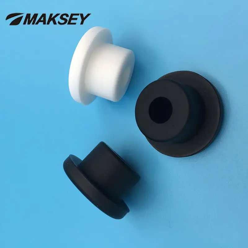 MAKSEY Silicone rubber Stoppers Plug Laboratory Test Tube Stopper Caps 25mm 26mm 27mm 28mm High temperature Sealing Gasket Cover