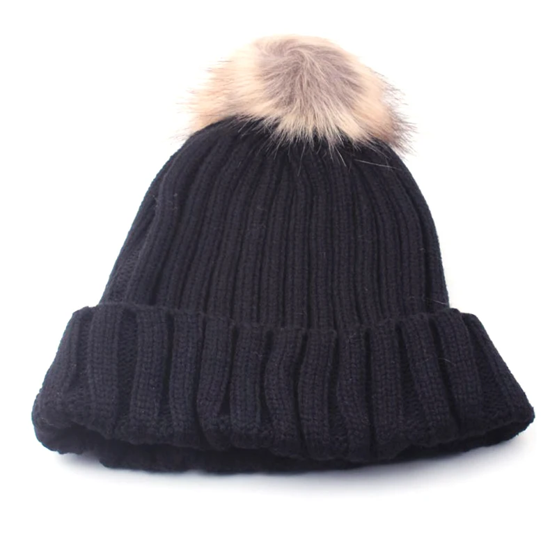 Модная женская шикарная зимняя теплая шапка для девочек-подростков Красная