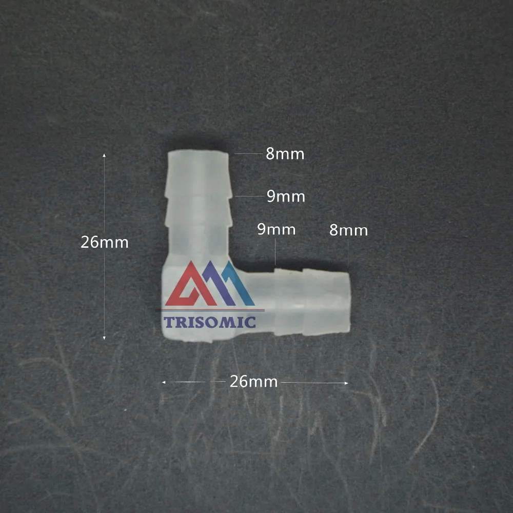 Соединитель с фиксатором локтя 8 мм равными трубками Столярный материал