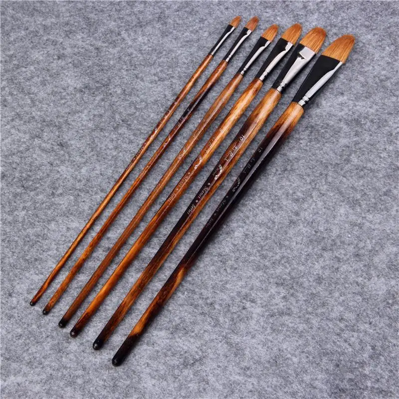 6 шт./компл. Краски ibrush масло Краски колонковая кисть воды Цвет Краски кисти акриловые краски рисования принадлежности художественные кисти Краски кисти для художника