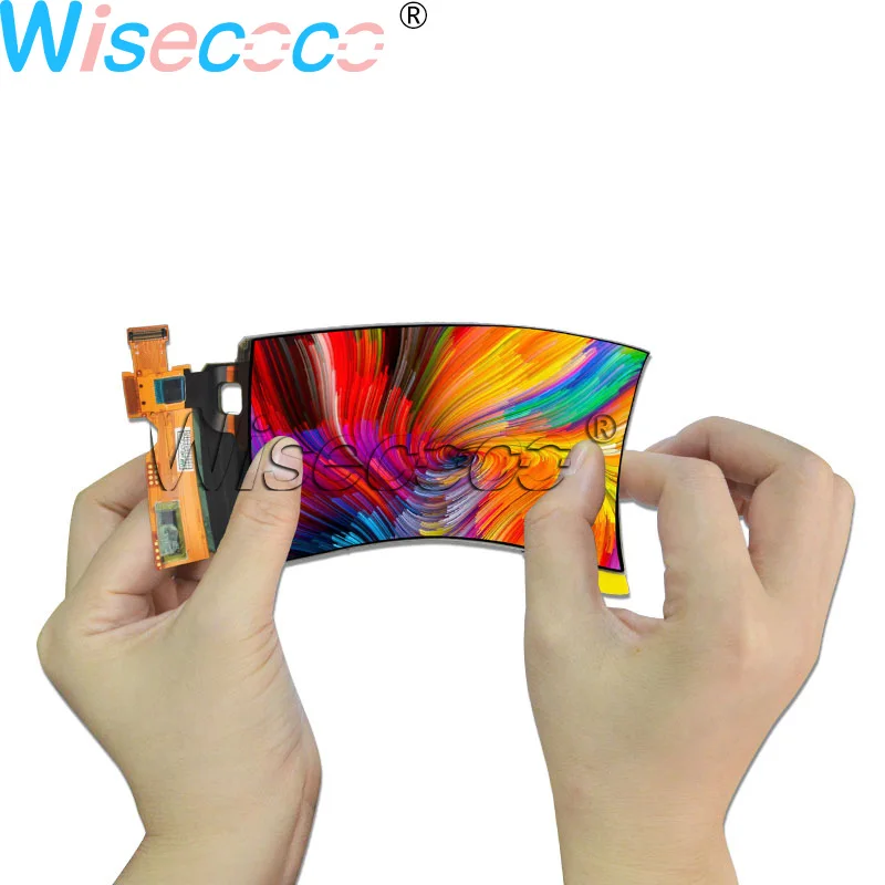 Wisecoco 5,5 дюймовый гибкий OLED дисплей 16:9 1440*2560 2K QHD ips сгибаемый amoled экран MIPI 48 контактов